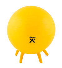 CanDo Inflatable Exercise Ball - with Stability Feet - Orange - 22" (55 cm)