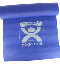CanDo Yoga Mat, Blue, 68" x 24" x 0.25", Case of 12