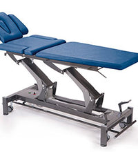 Galaxy, 5 Section Wide Hi-Lo Treatment Table, Foot Bar Lift w/Posture Flex, 4 Casters