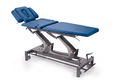 Galaxy, 5 Section Wide Hi-Lo Treatment Table, Foot Bar Lift w/Posture Flex, 4 Casters