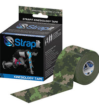 Strapit Kinesiology Tape, 2 in x 5.5 yds, Camo