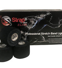 Strapit Stretchband Lite, Hand Tear EAB, Black, 2 in x 7.5 yds, Box of 24