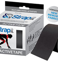 Strapit Activetape V2 with Memory Fabric, 3 in x 5.5 yds, Black