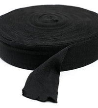 CanDo Black Polyester Stockinette - 1" x 25 yard