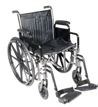 Drive, Cruiser III Light Weight Wheelchair with Flip Back Removable Arms, Adjustable Height Desk Arms, Swing away Footrests, 20"