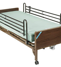 Drive, Delta Ultra Light Semi Electric Hospital Bed with Full Rails and Innerspring Mattress
