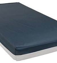 Blue Standard Correctional Mattress w/Integrated Pillows,  4.5" x 25" x 75"