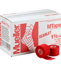 Mueller MTape, Scarlet, 1.5" x 10 yd - 32 rolls