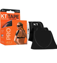 KT TAPE PRO, Precut 2" x 20', Black