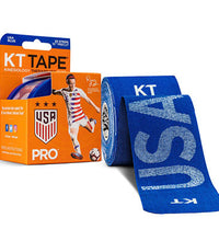 KT TAPE PRO, Precut 10" Strip (20 each), USA Sonic Blue