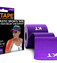 KT TAPE Cotton, Precut 10" Strip (20 each), Purple