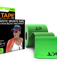 KT TAPE Cotton, Precut 10" Strip (20 each), Lime