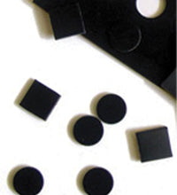 Dycem non-slip self-adhesive squares, 1/2" each, 24/sheet, black