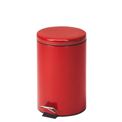 Food Grade Receptacle w/Lid, Red, 40 gal