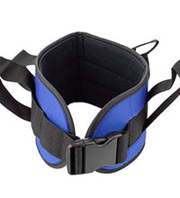 Padded transfer belt, side release buckle, small (24" to 30"), blue