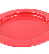 Inner lip plate, plastic, red 9"