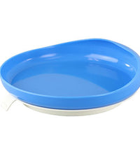 Scoop plate with suction cup base