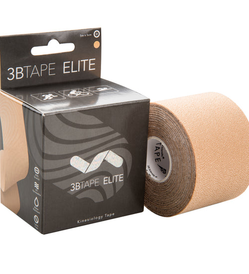 3BTAPE ELITE,  kinesiology tape, beige, 16’ x 2” roll