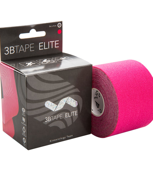 3BTAPE ELITE – kinesiology tape – pink, 16’ x 2” roll