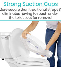 Cushioned Toilet Seat Riser 4'' Soft