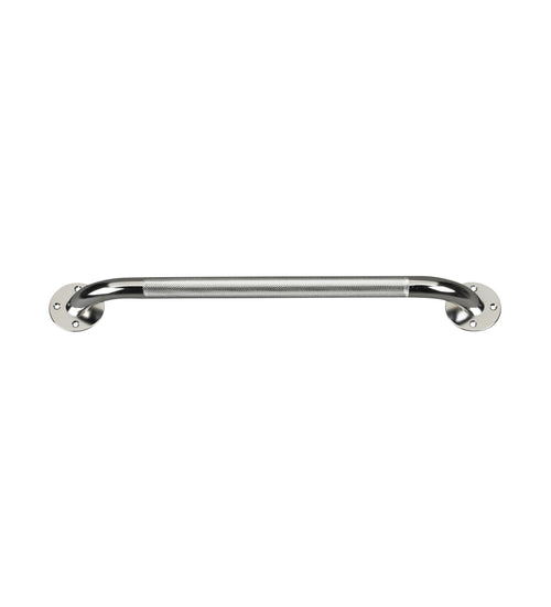 Chrome Knurled Grab Bar, 18"