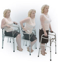 Deluxe Two Button Folding Walker