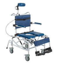 Tilting Aluminum Rehab Shower Chair Commode