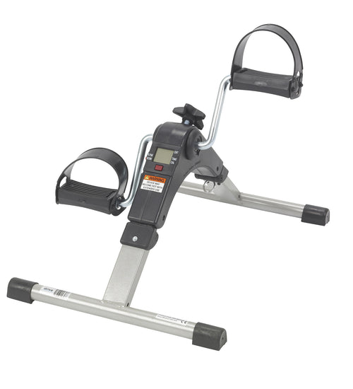 Folding Exercise Peddler with Electronic Display, Black