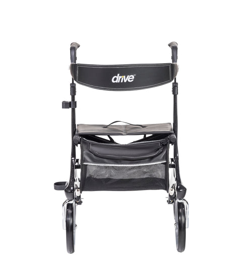 Nitro Elite CF Carbon Fiber Rollator Rolling Walker, Black