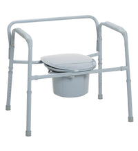 Heavy Duty Bariatric Folding Bedside Commode Seat