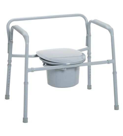 Heavy Duty Bariatric Folding Bedside Commode Seat