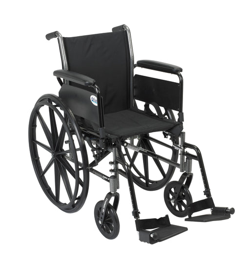 Cruiser III Light Weight Wheelchair with Flip Back Removable Arms