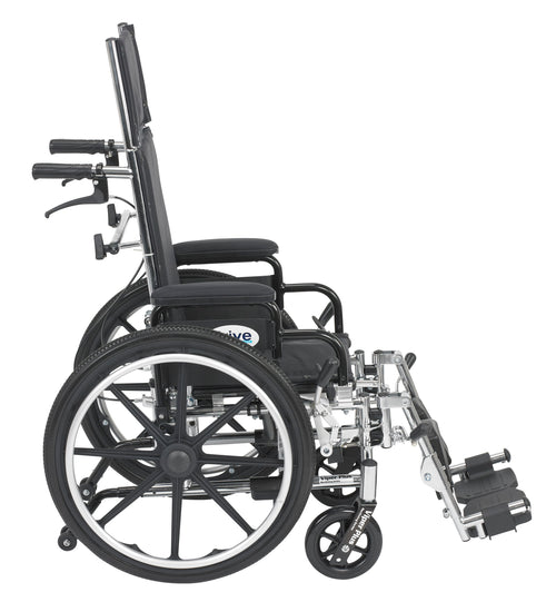 Viper Plus Light Weight Reclining Wheelchair with Elevating Leg rest and Flip Back Detachable Arms