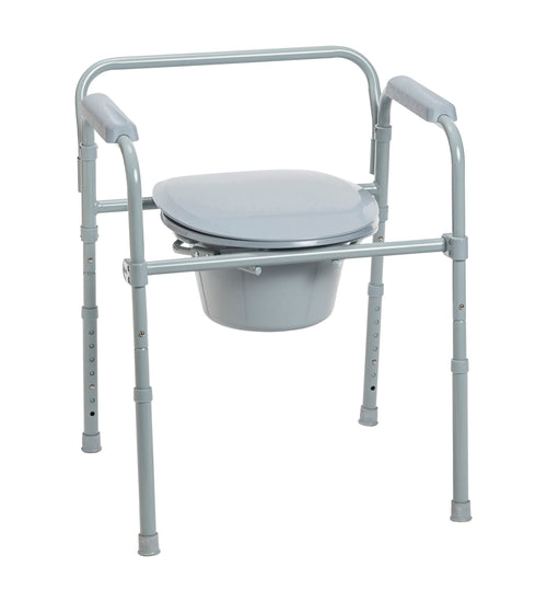 Steel Folding Frame Commode