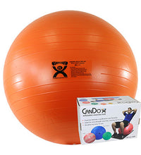 CanDo Inflatable Exercise Ball - ABS Extra Thick - Orange - 22" (55 cm), Retail Box