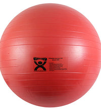 CanDo Inflatable Exercise Ball - ABS Extra Thick - Red - 42" (105 cm)