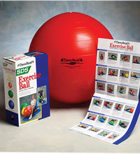 TheraBand Inflatable Exercise Ball - Pro Series SCP - Red - 22" (55 cm)