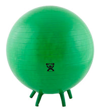 CanDo Inflatable Exercise Ball - with Stability Feet - Green - 26" (65 cm)