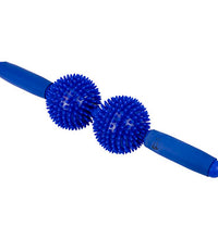 Point Relief Massage Bar - 9 x 43cm - 2 balls - Blue