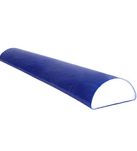 CanDo Foam Roller - PE foam, Blue TufCoat Finish - 4" x 36" - Half-Round