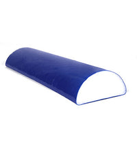 CanDo Foam Roller - PE foam, Blue TufCoat Finish - 4" x 12" - Half-Round