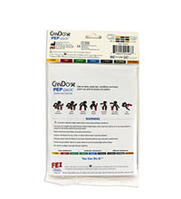 CanDo Low Powder Exercise Band Pep Pack - Challenging with black, silver and gold band