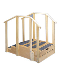 Training stairs, convertible, 4 and 8 steps with platform, 30" x 30" platform