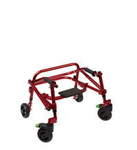 Klip Posterior walker, four wheeled with seat, red, size 1