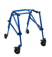 Klip Posterior walker, four wheeled, blue, size 3