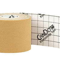 CanDo Kinesiology Tape, 2" x 16.5 ft, Beige, 1 Roll