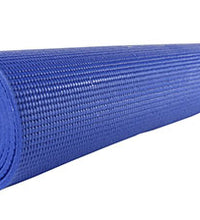 CanDo Yoga Mat, Blue, 68" x 24" x 0.25", Case of 12