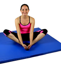 CanDo Mat with Handle - Center Fold - 1-3/8" PE Foam with Cover - 6' x 8' - Specify Color