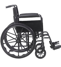 Drive, Silver Sport 2 Wheelchair, Detachable Full Arms, Swing away Footrests, 20" Seat