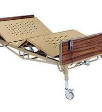 Drive, Delta Ultra Light Full Electric Low Hospital Bed with Full Rails and Foam Mattress